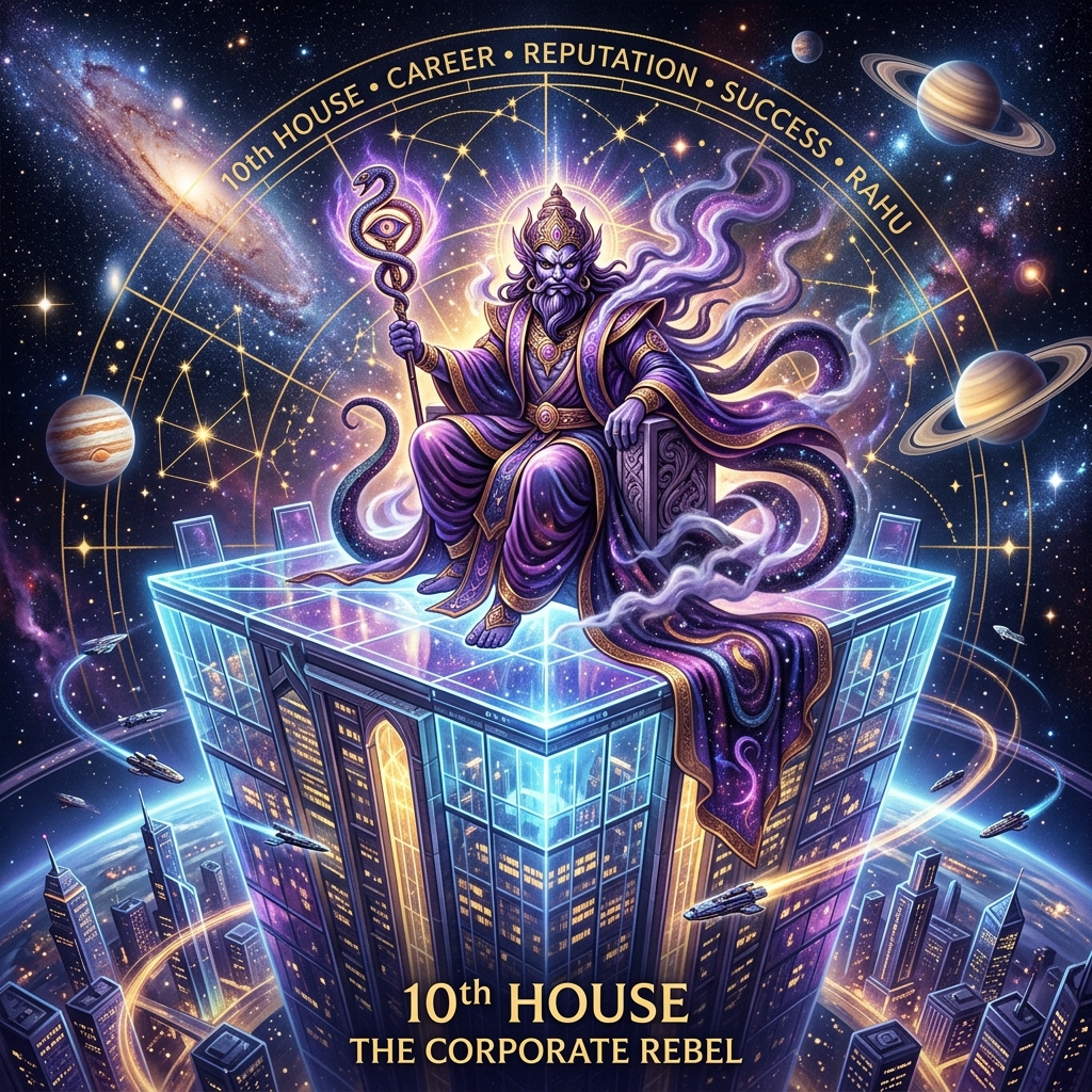 Rahu in the 10th House: The Maverick Executive and Corporate Rebel